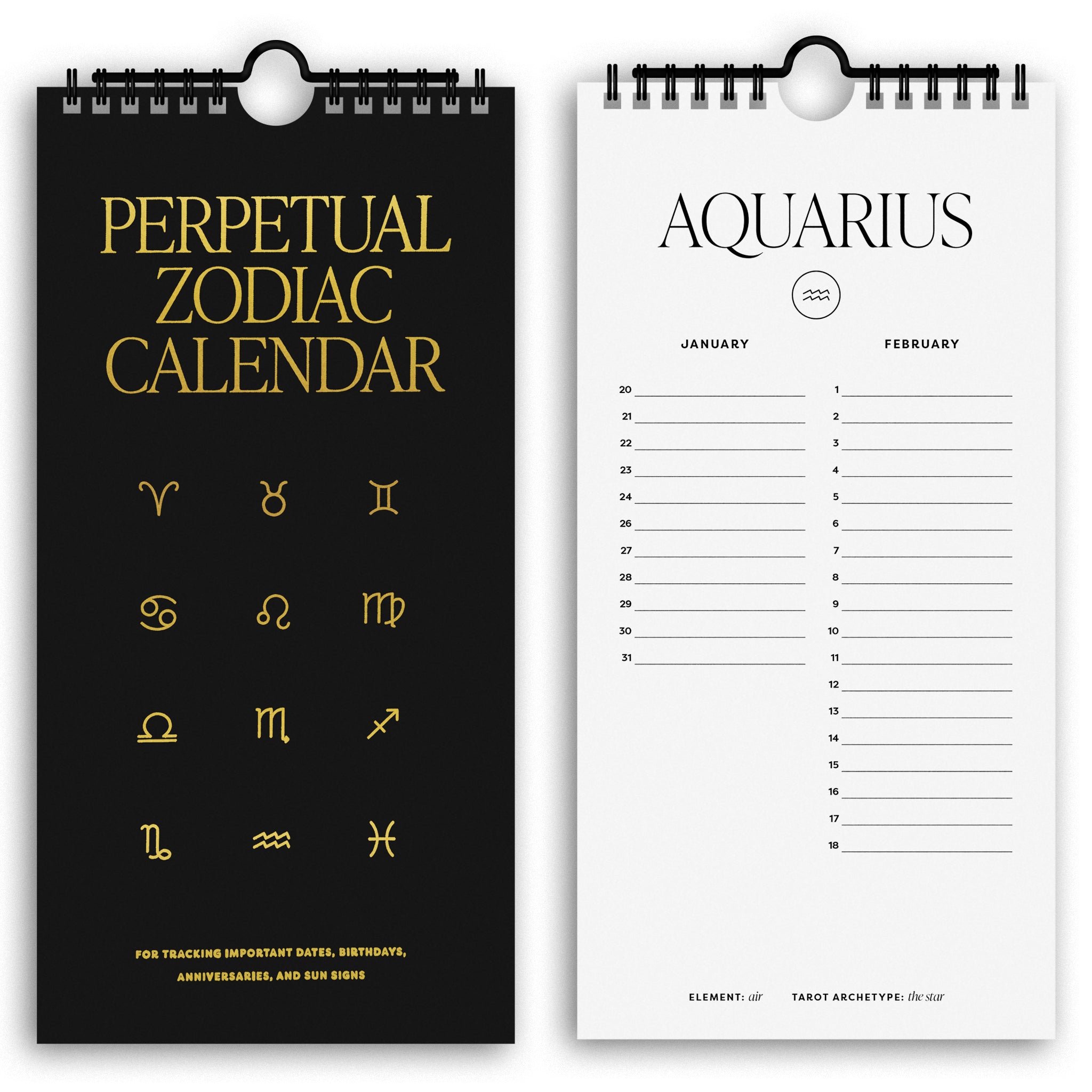 Zodiac Perpetual Calendar
