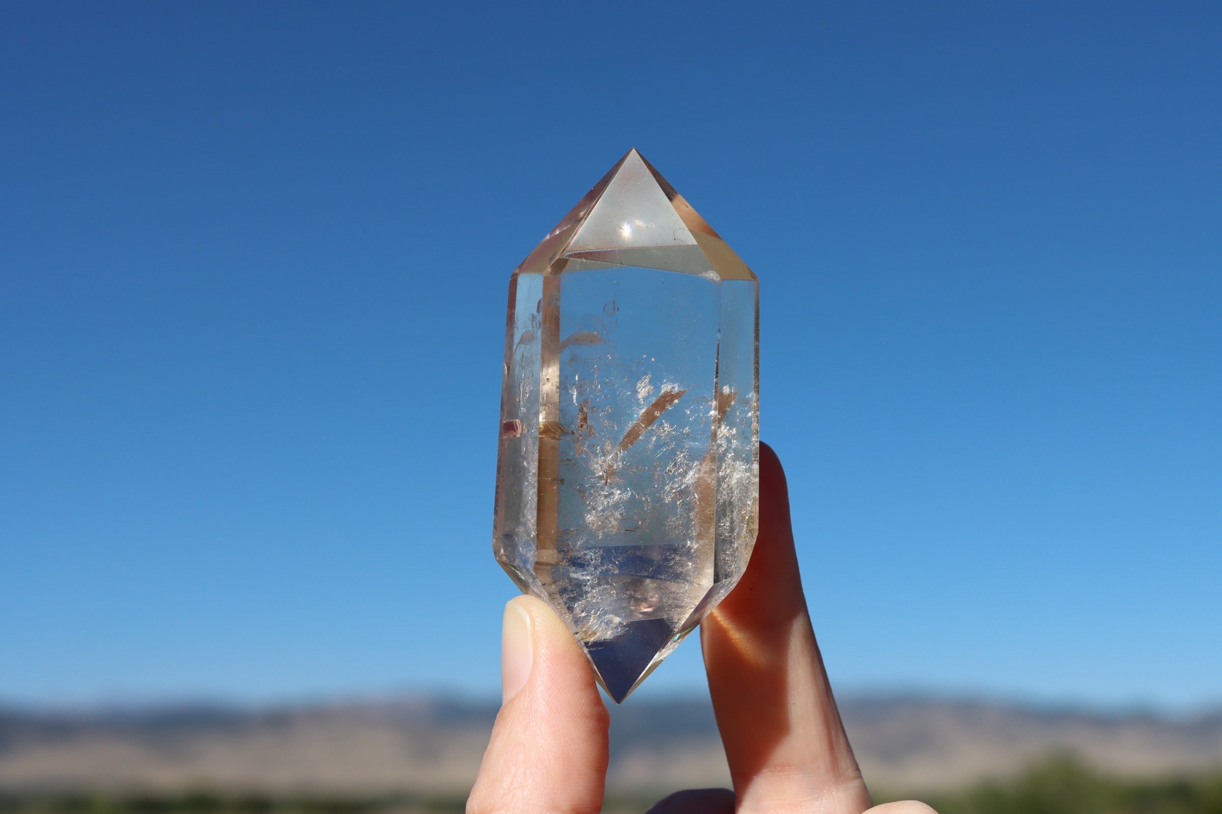 Double Terminated Quartz Point