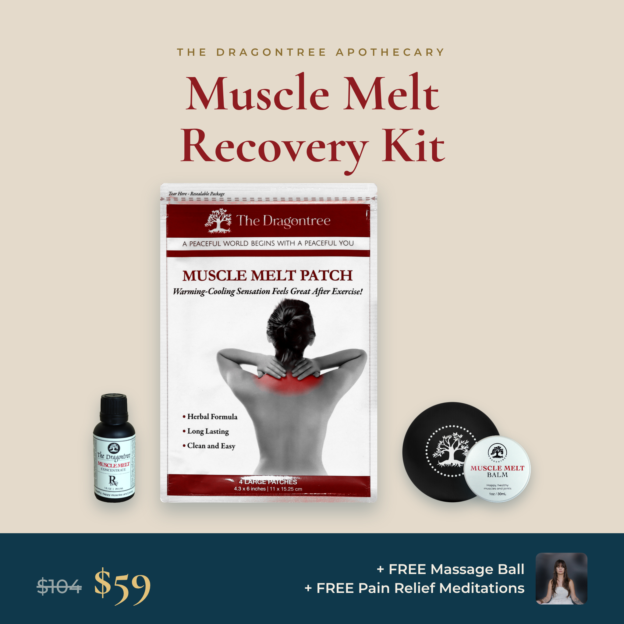 Muscle Melt Natural Pain Relief Kit