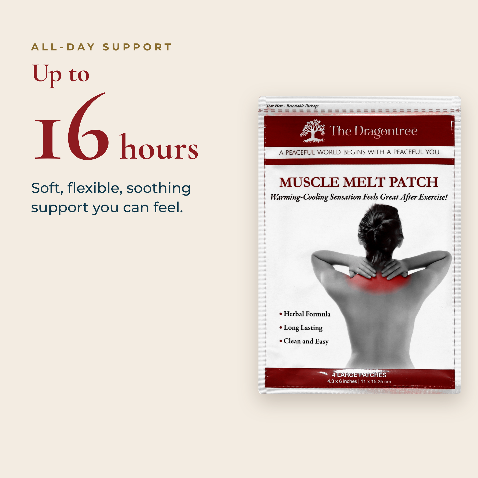 Muscle Melt Patch | Botanical Muscle Comfort Patches