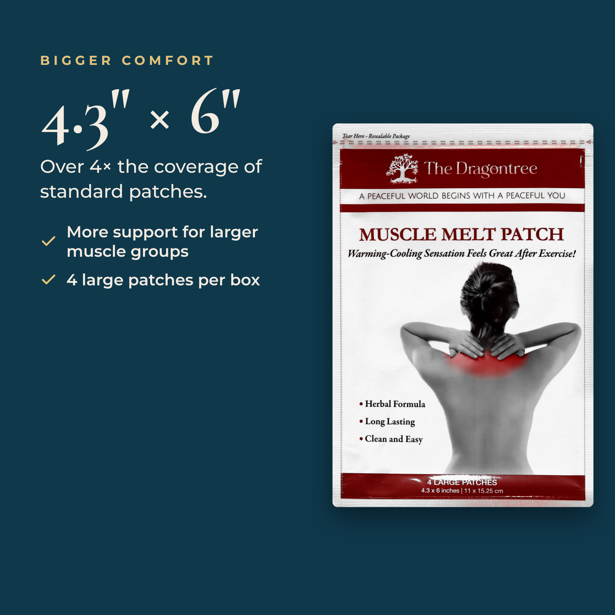 Muscle Melt Patch | Botanical Muscle Comfort Patches