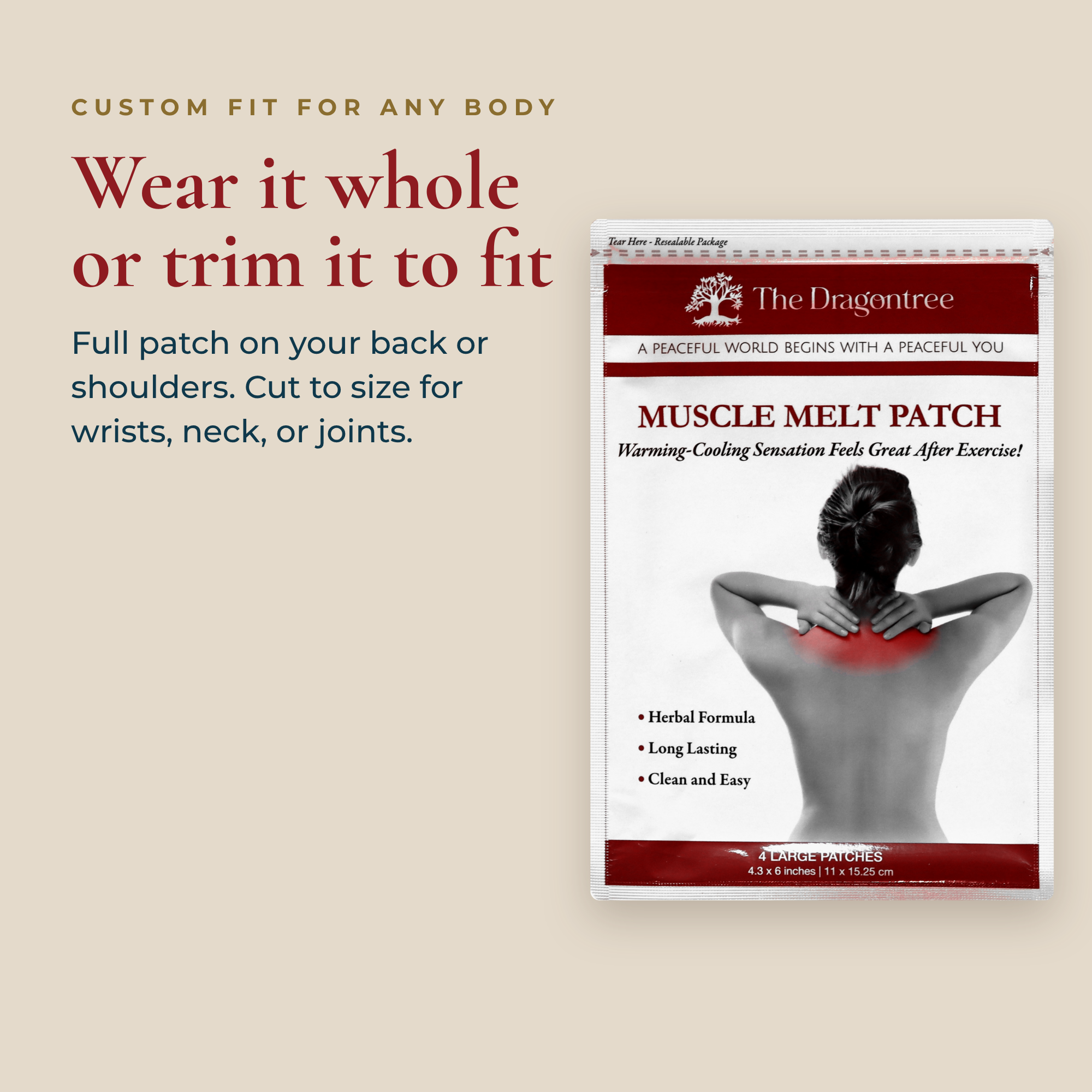 Muscle Melt Patch | Botanical Muscle Comfort Patches