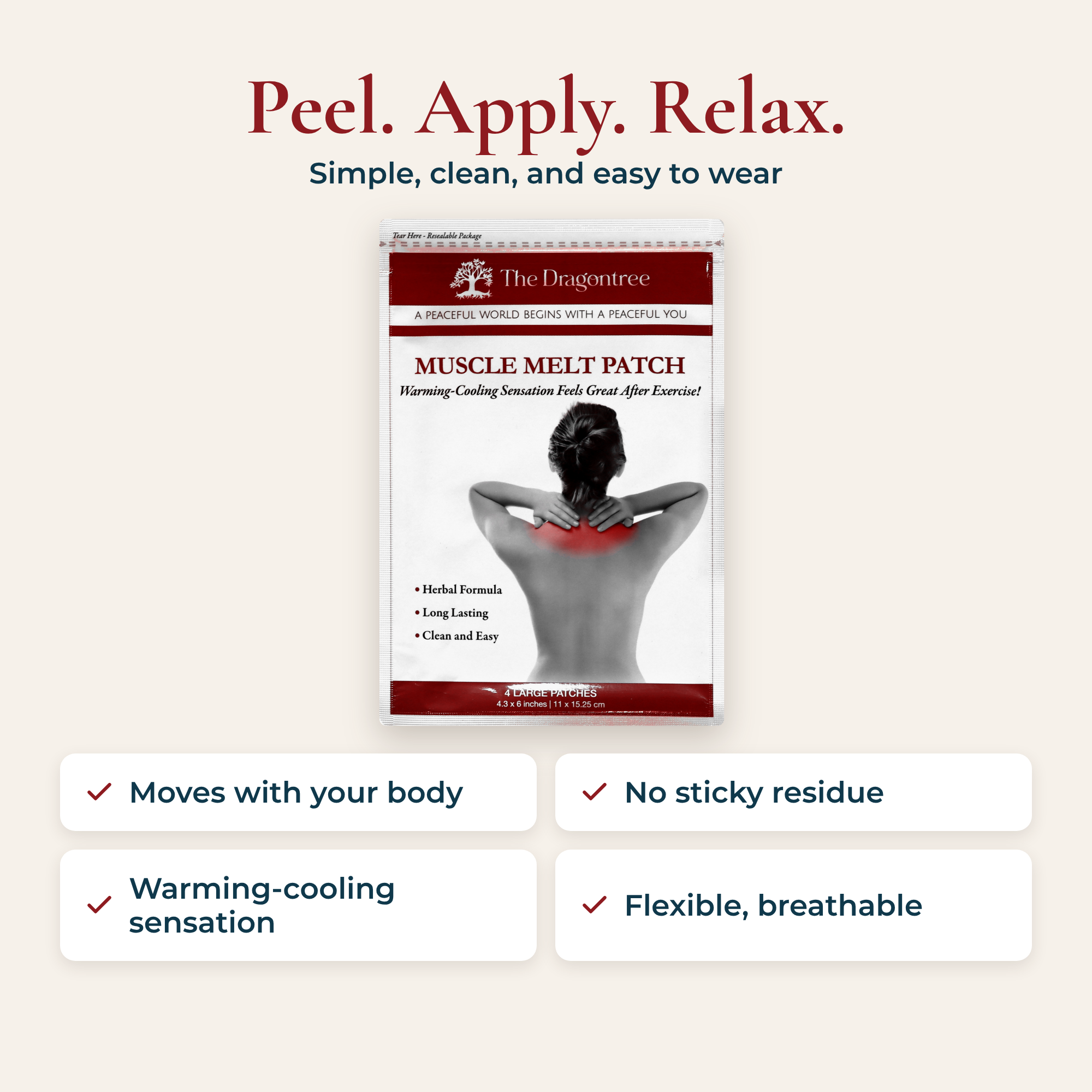 Muscle Melt Patch | Botanical Muscle Comfort Patches