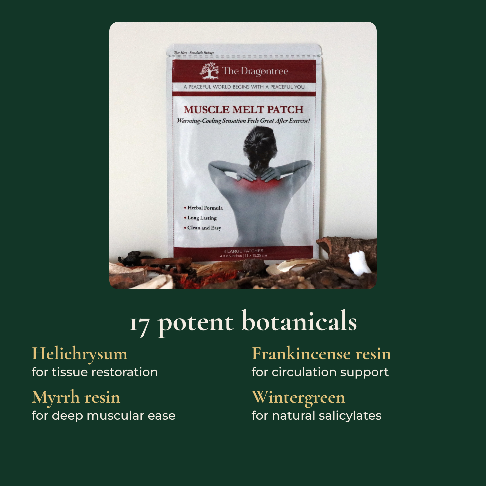 Muscle Melt Patch | Botanical Muscle Comfort Patches