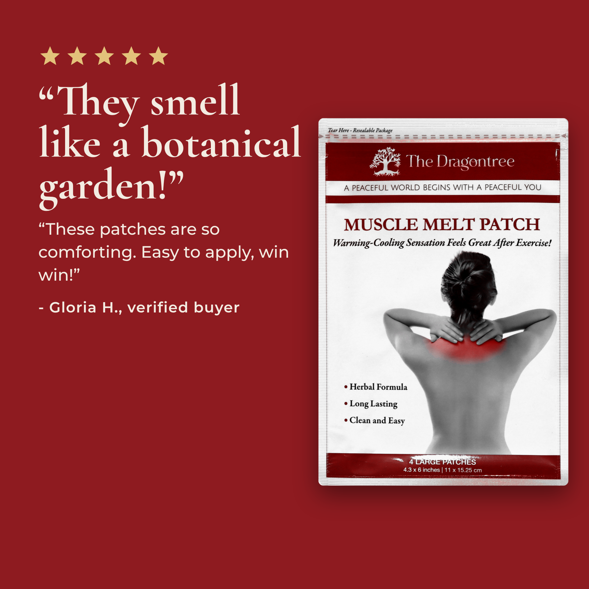 Muscle Melt Patch | Botanical Muscle Comfort Patches