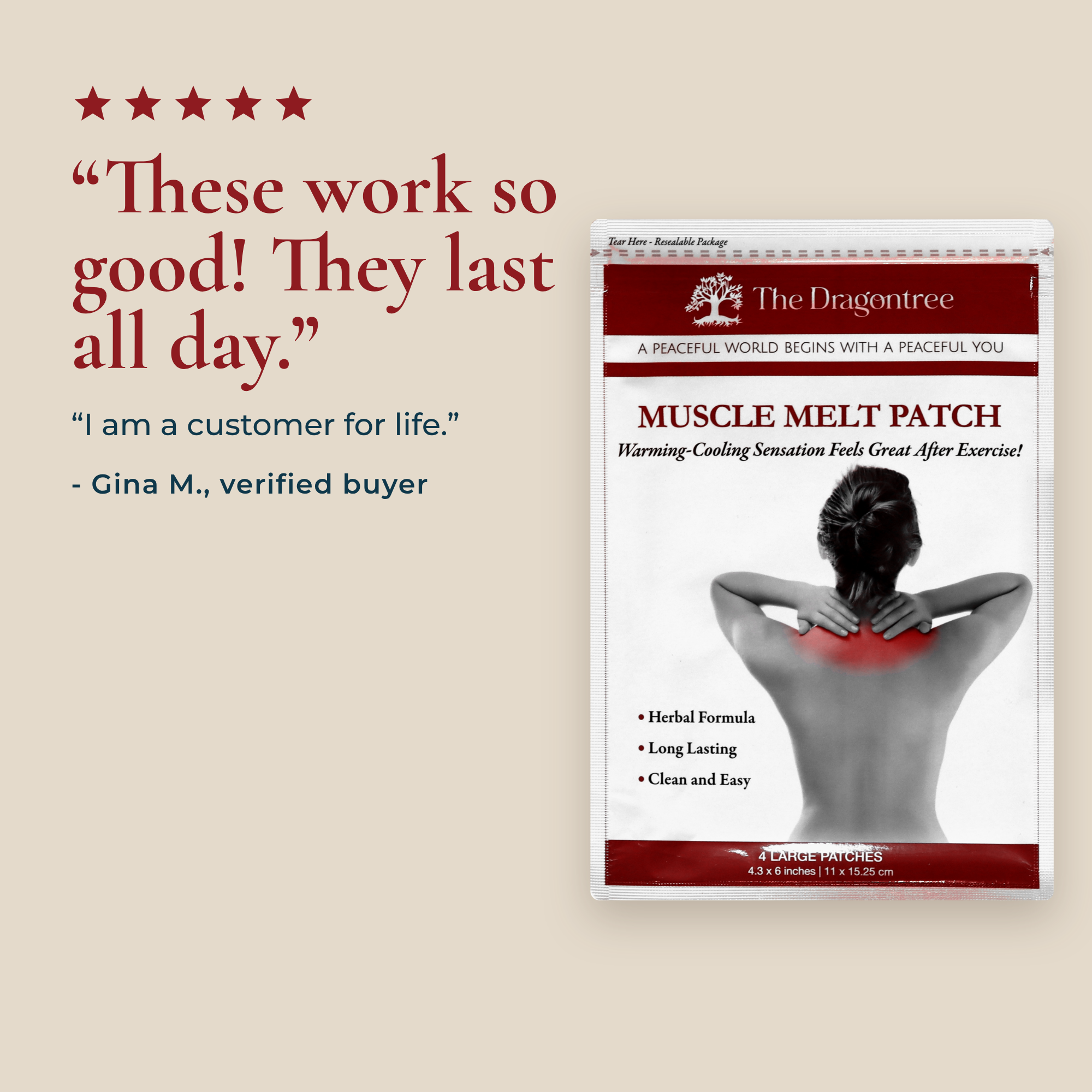 Muscle Melt Patch | Botanical Muscle Comfort Patches