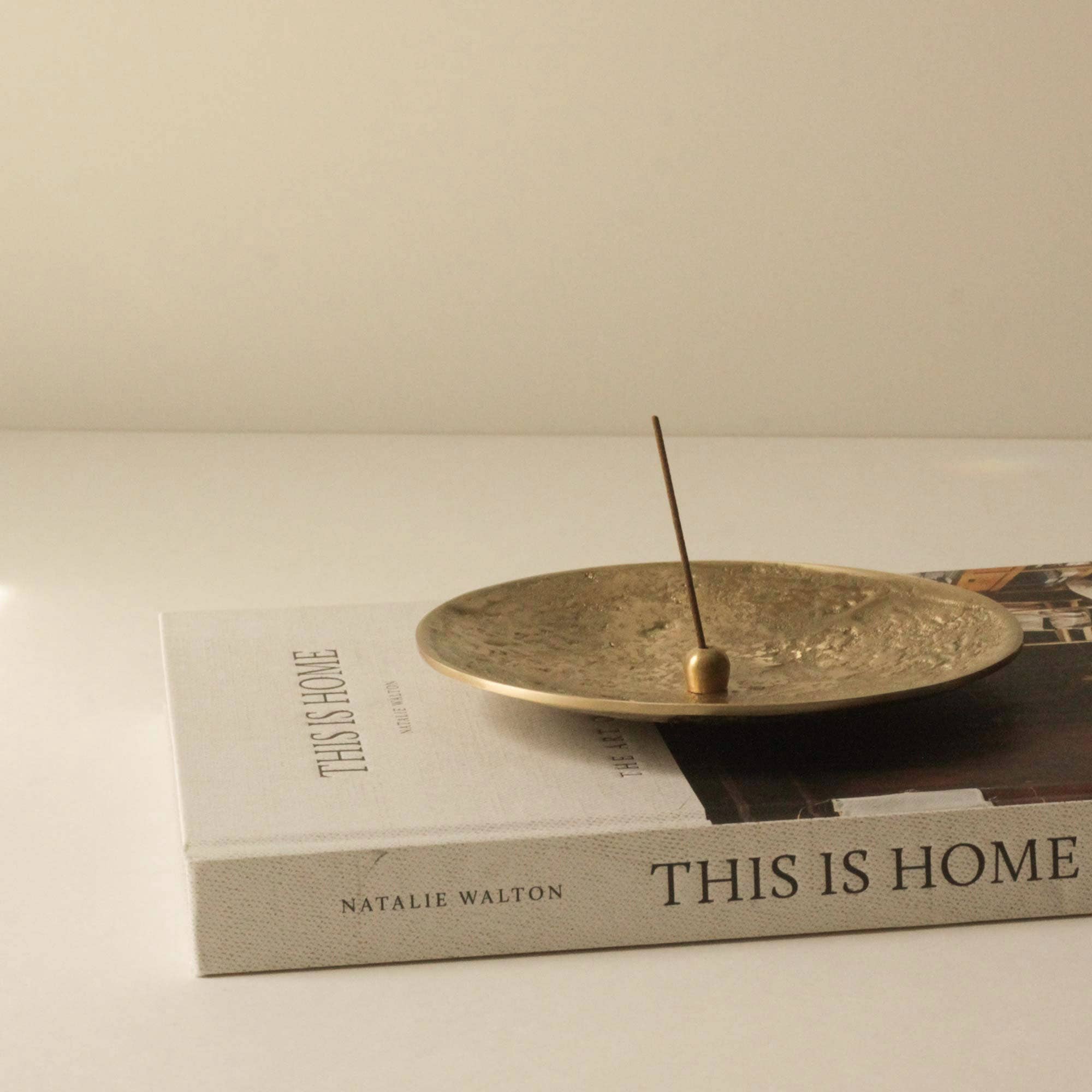 Ellipse Brass Incense Holder