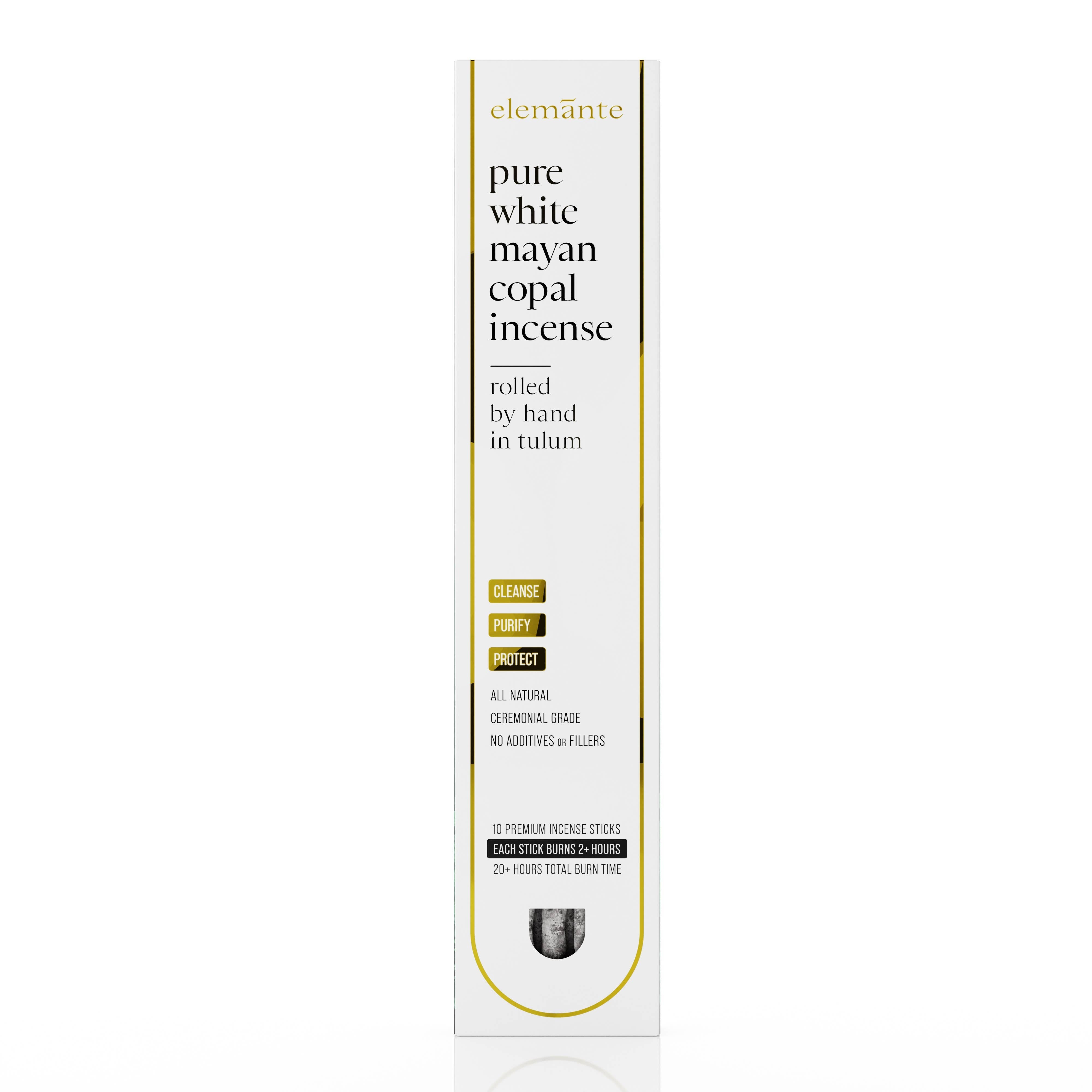 Pure White Copal Incense | Hand-Rolled in Tulum – 20h+ Burn