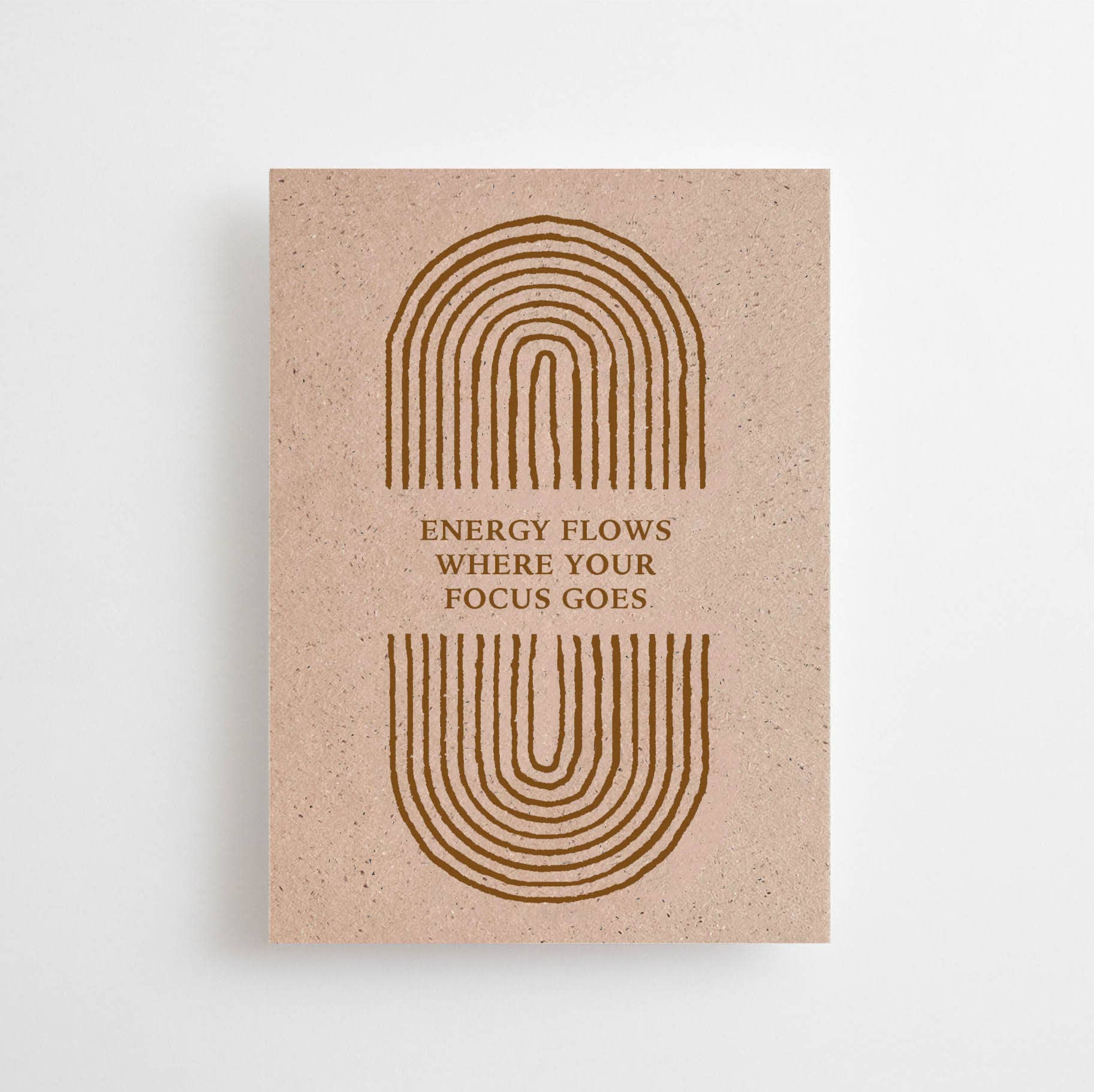 ENERGY FLOWS WHERE YOUR FOCUS GOES - POSTCARD -