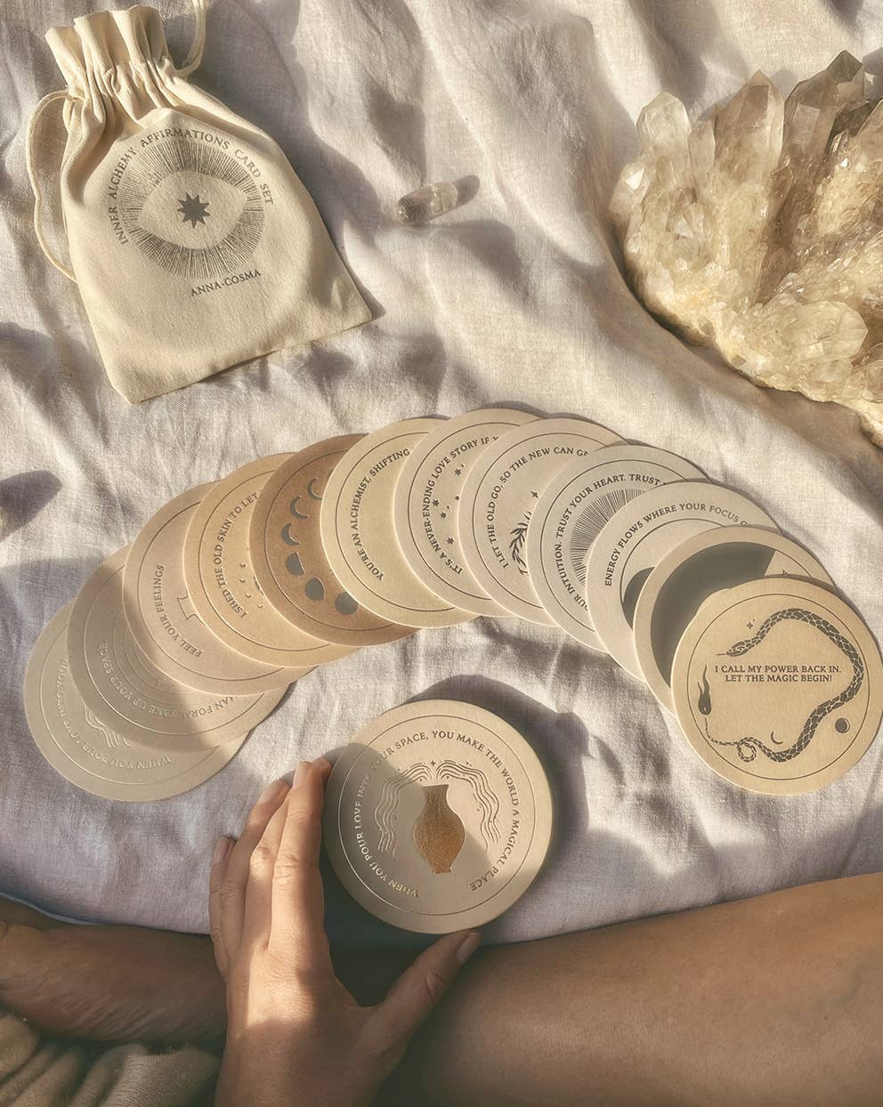 INNER ALCHEMY AFFIRMATIONS - CARD SET - DECK - GOLD EDITION