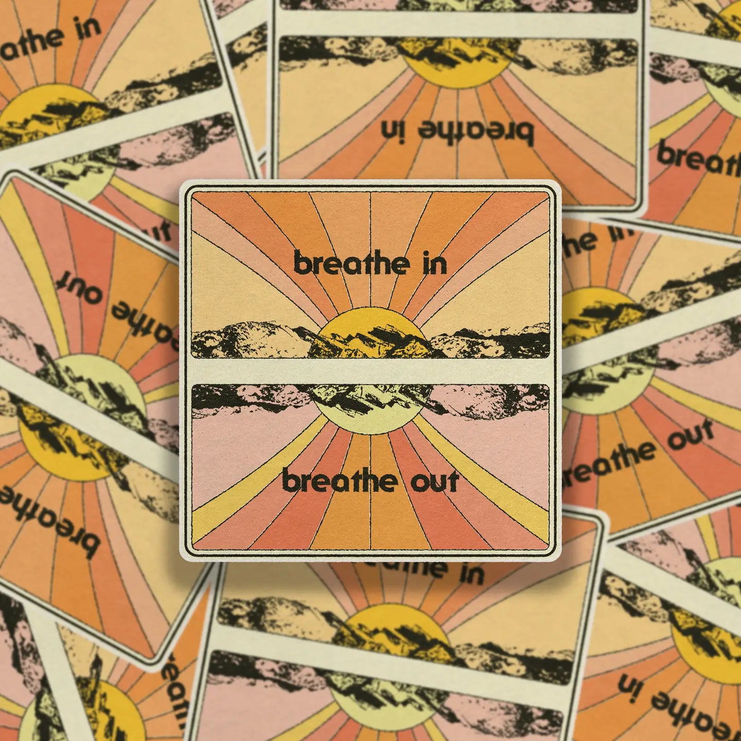 Breathe In Breath Out Vinyl Sticker