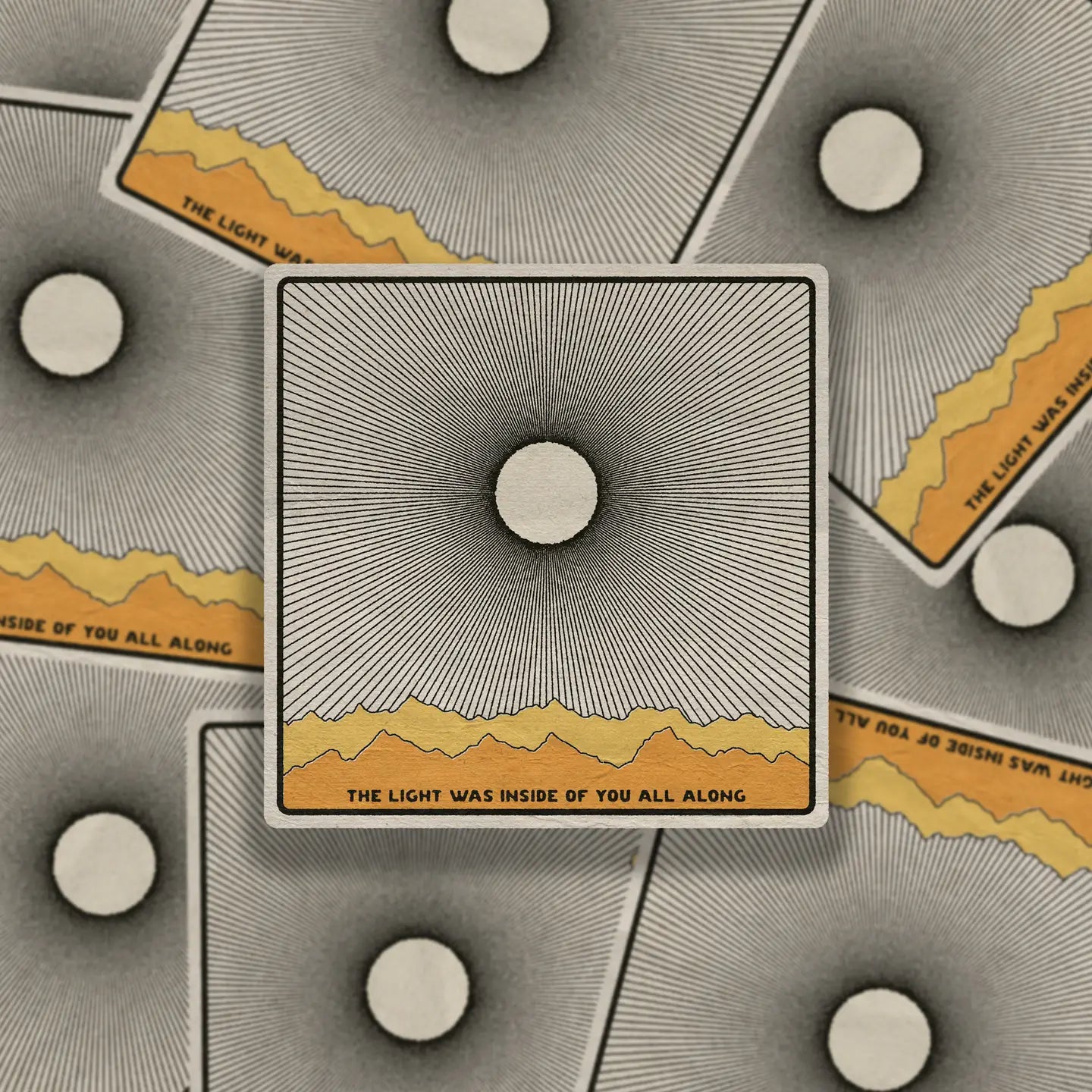 The Light Was Inside Vinyl Sticker