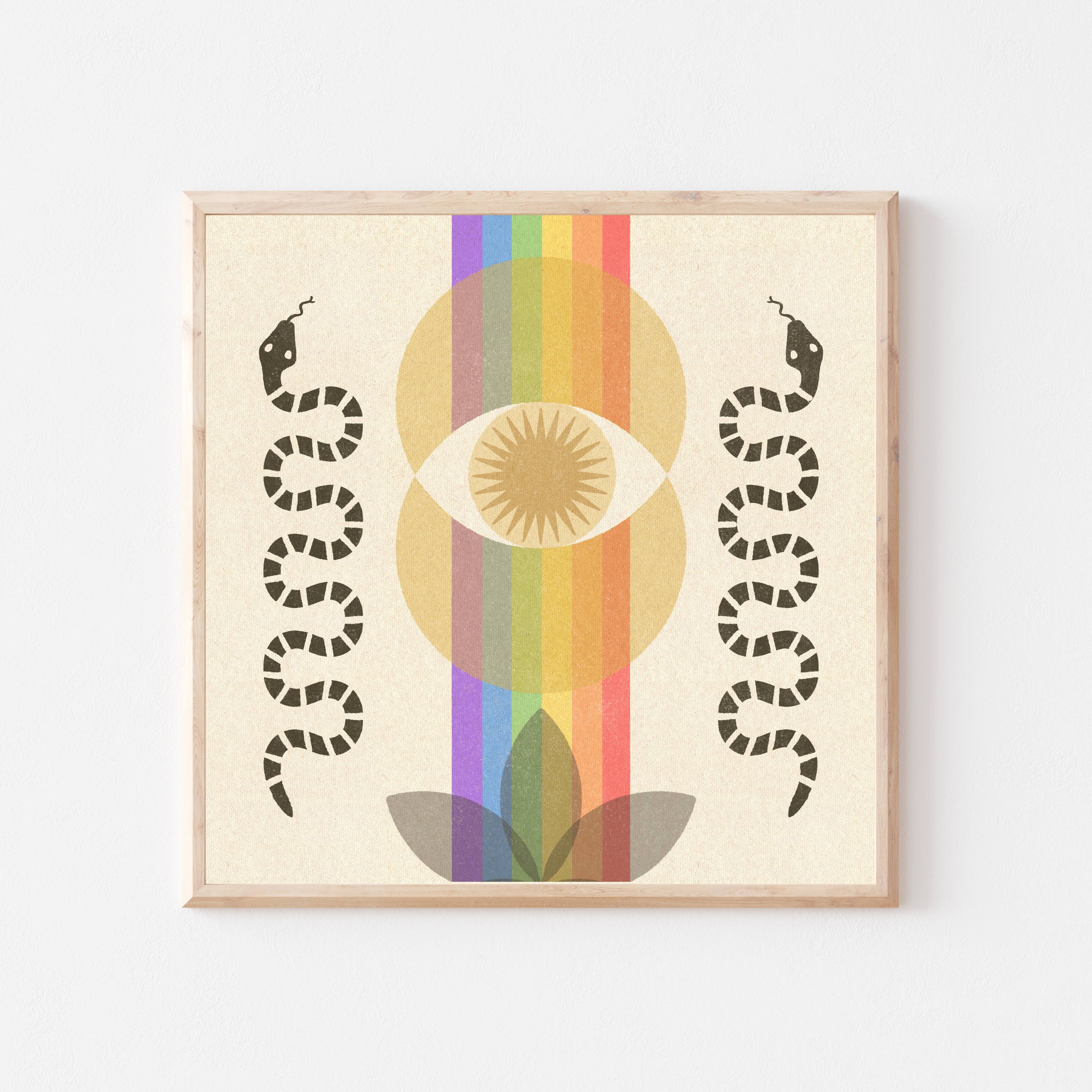 ‘Rainbow Serpent’ Print