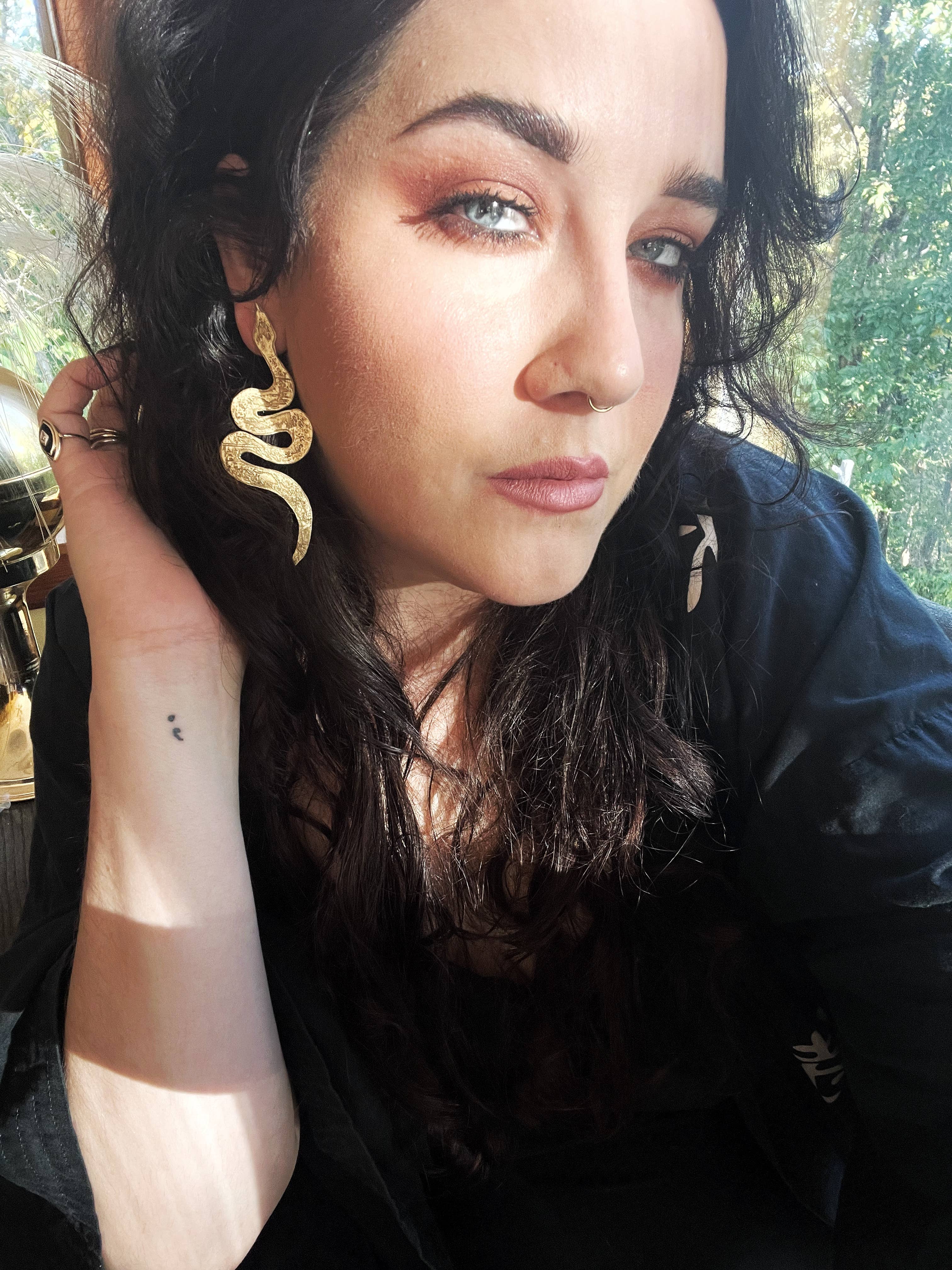 Amulets + Talismans Snake Earrings