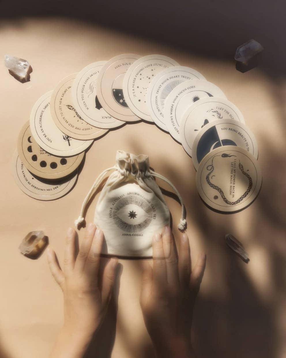 INNER ALCHEMY AFFIRMATIONS - CARD SET - DECK - GOLD EDITION