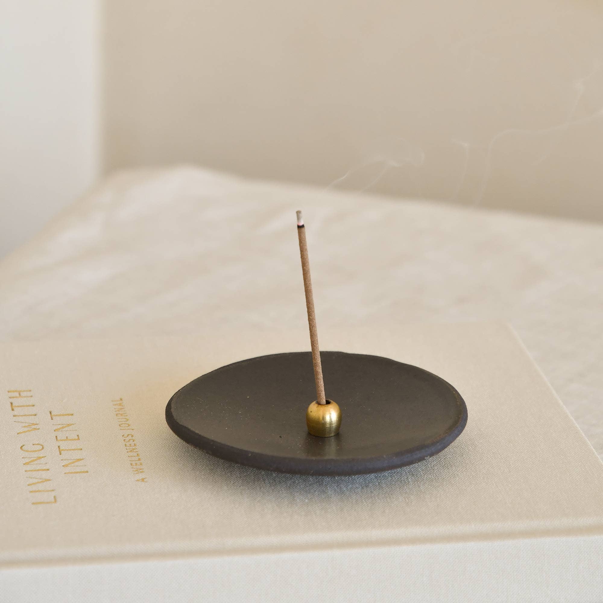 Ellipse Brass Incense Holder