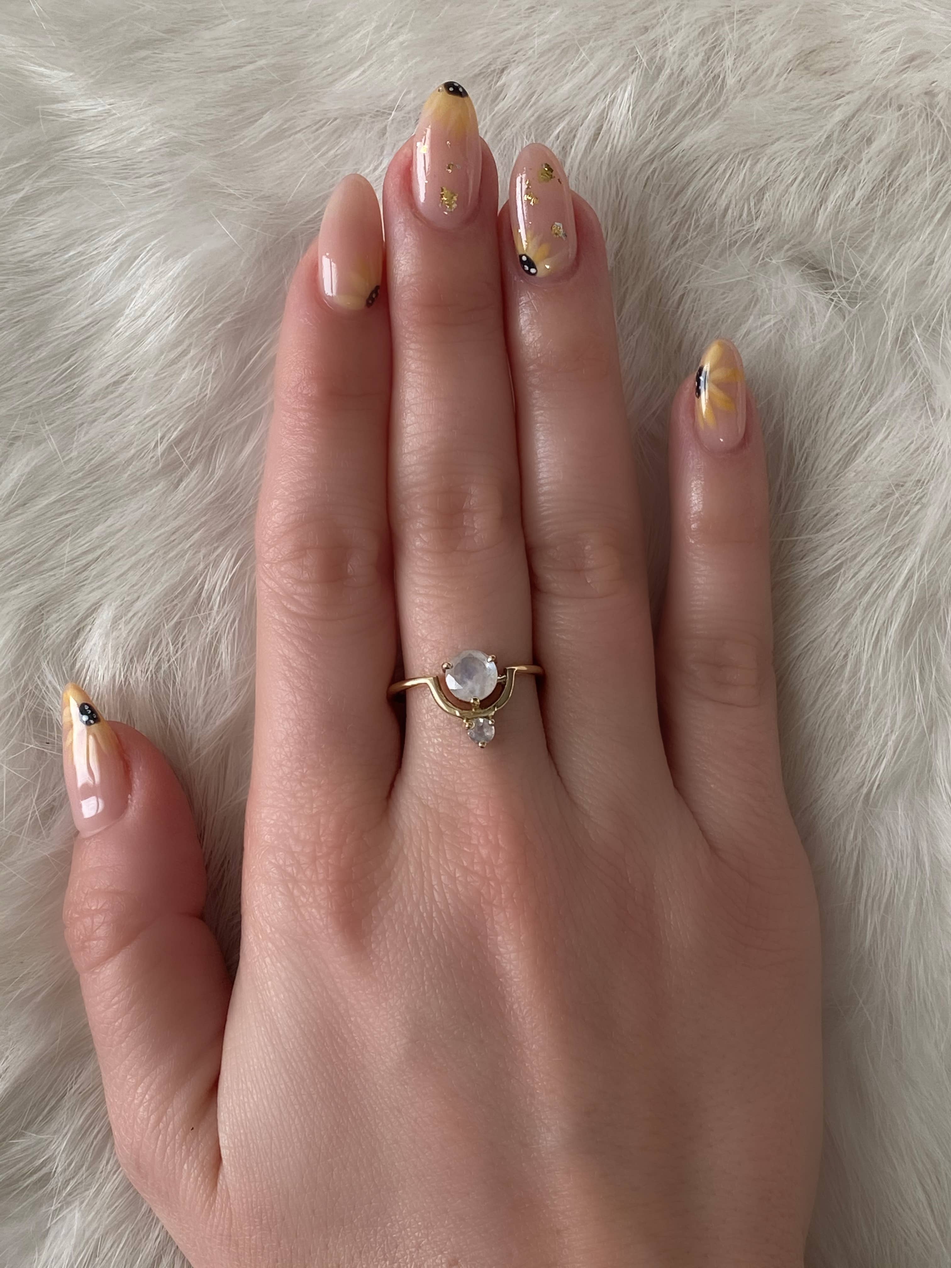 Always Held Moonstone Ring