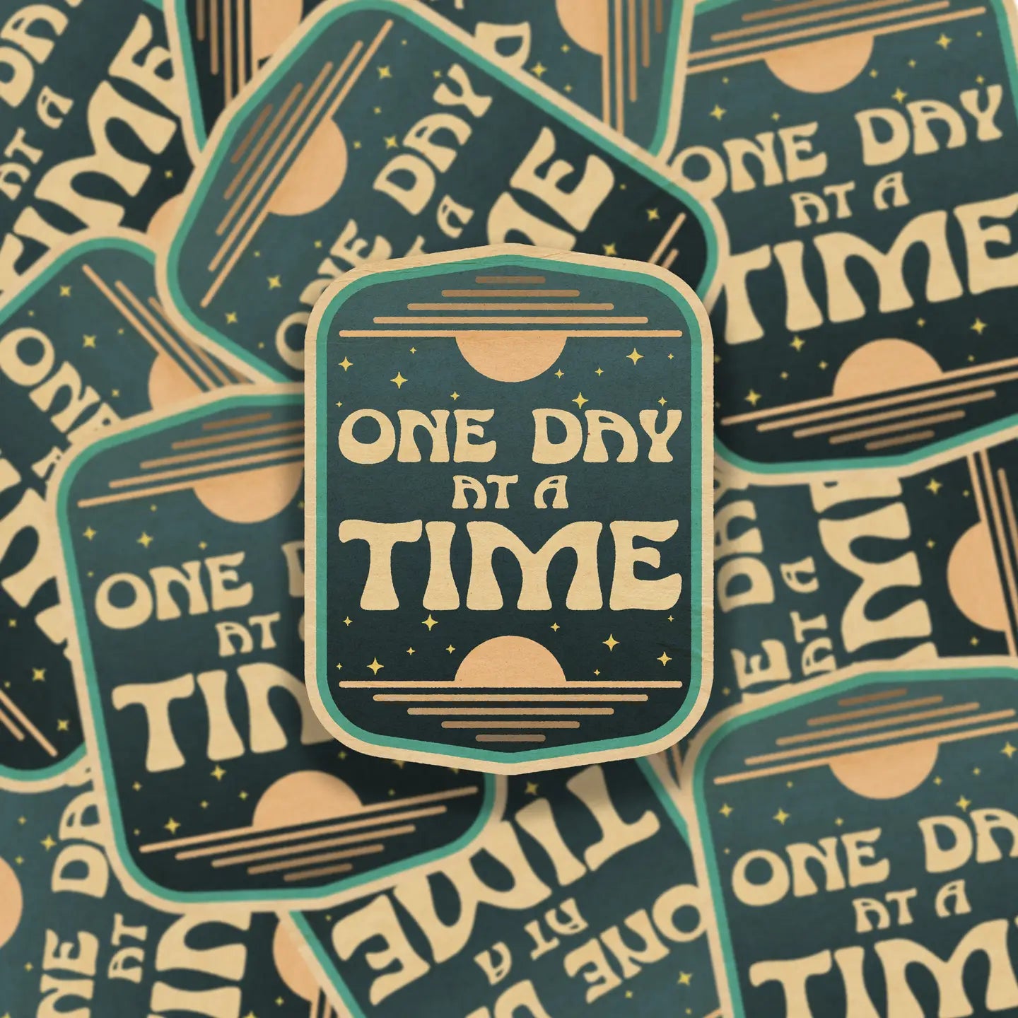 One Day At A Time Vinyl Sticker
