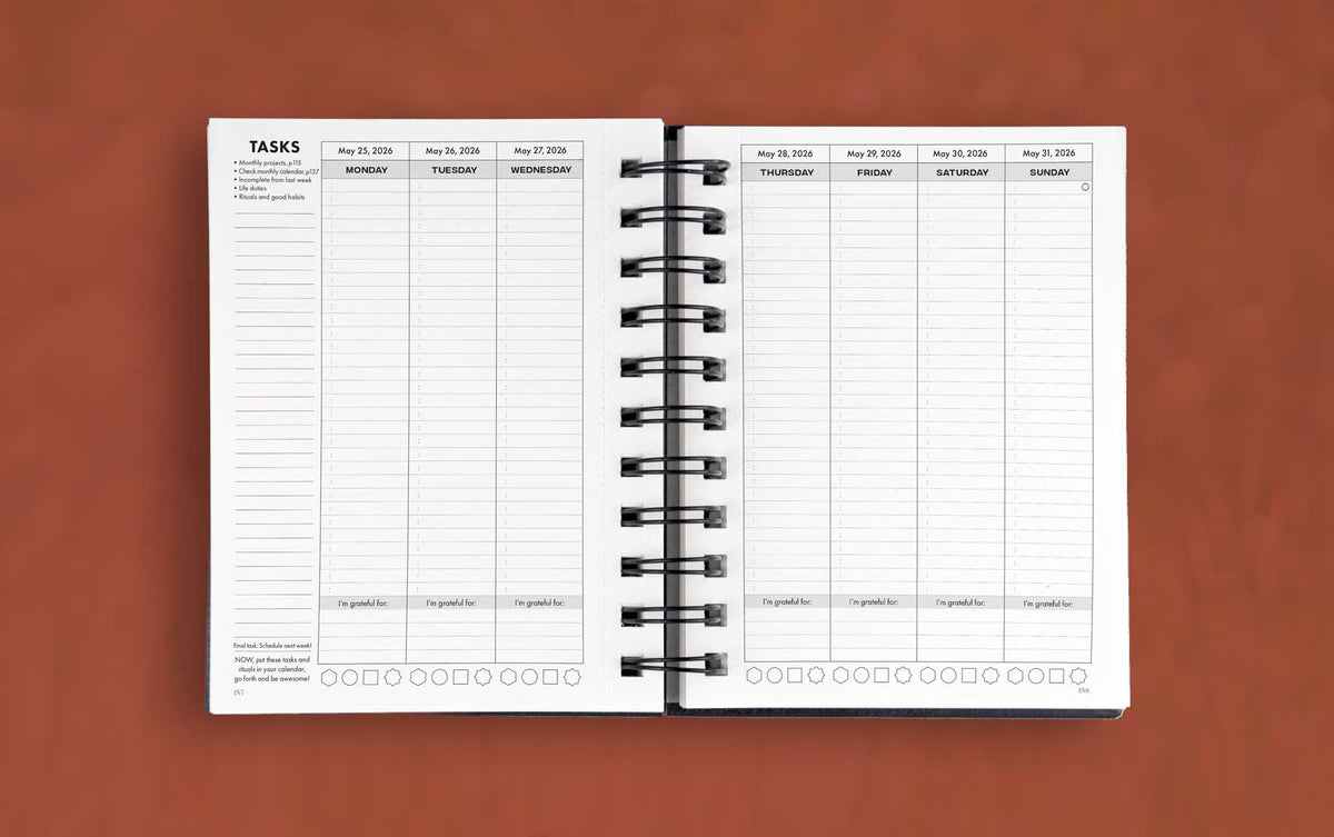 A daily planning page in the Dreambook