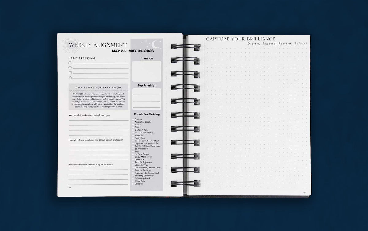 The weekly alignment pages in the Dreambook