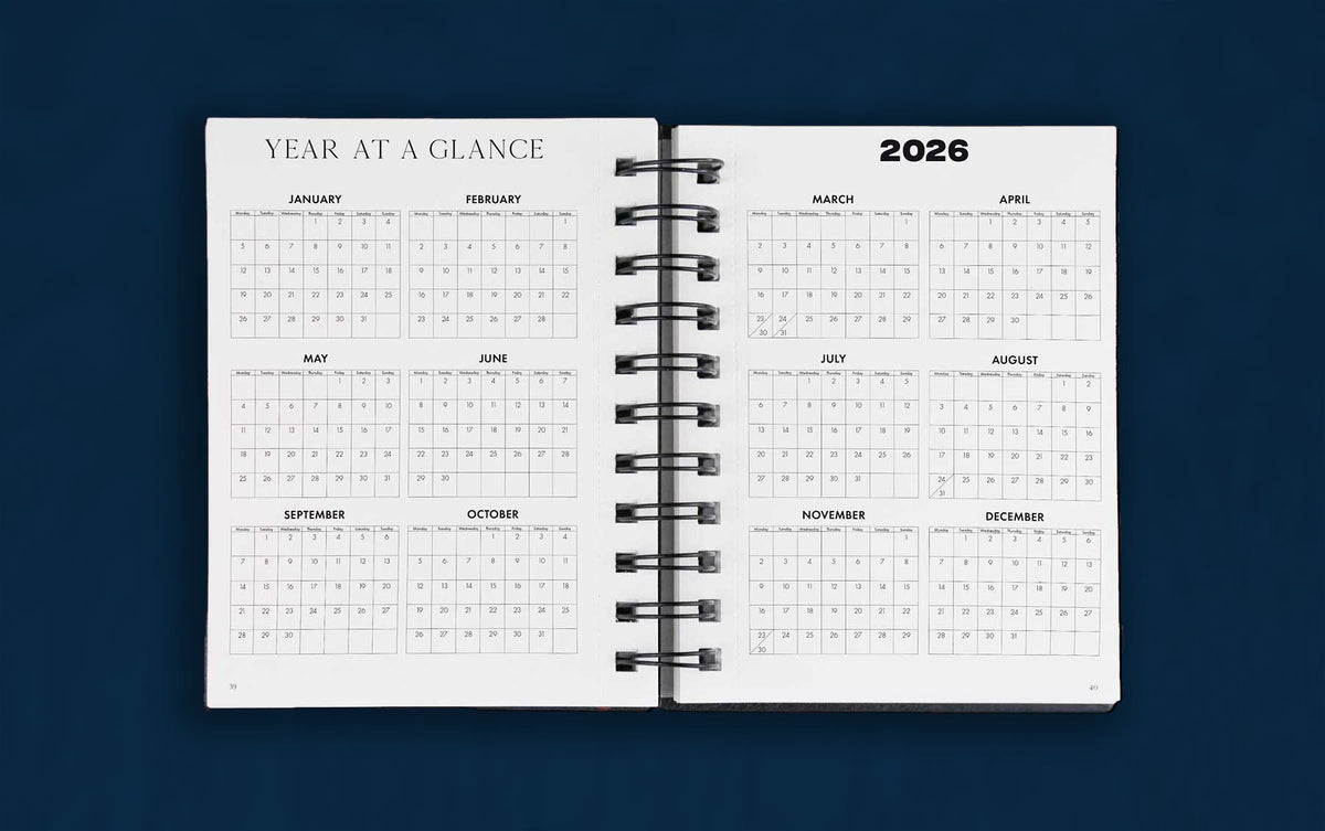 The yearly planning pages in the Dreambook