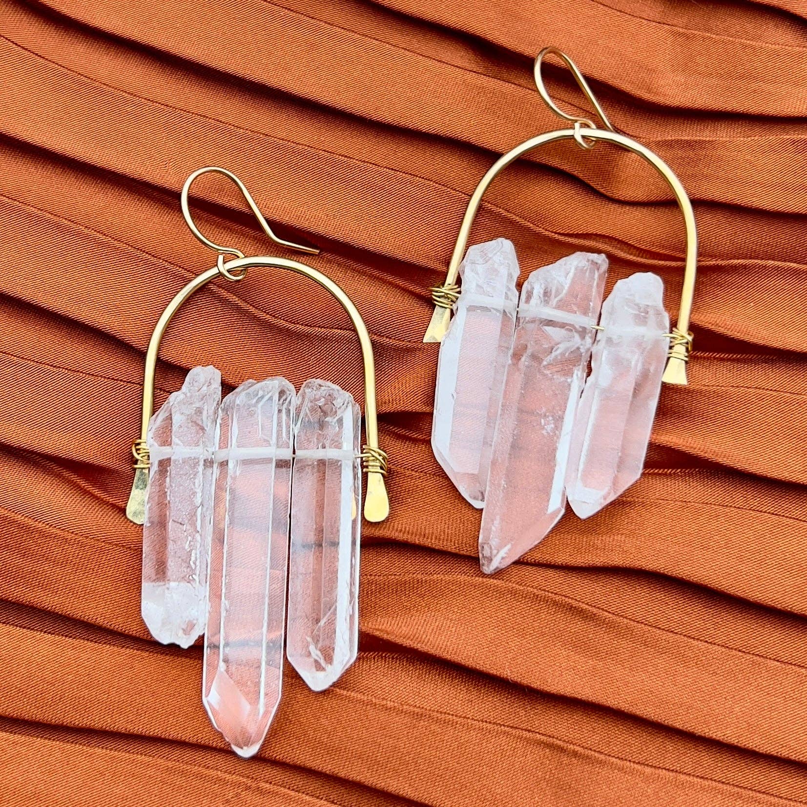 Handmade Fallen Crystal Earrings