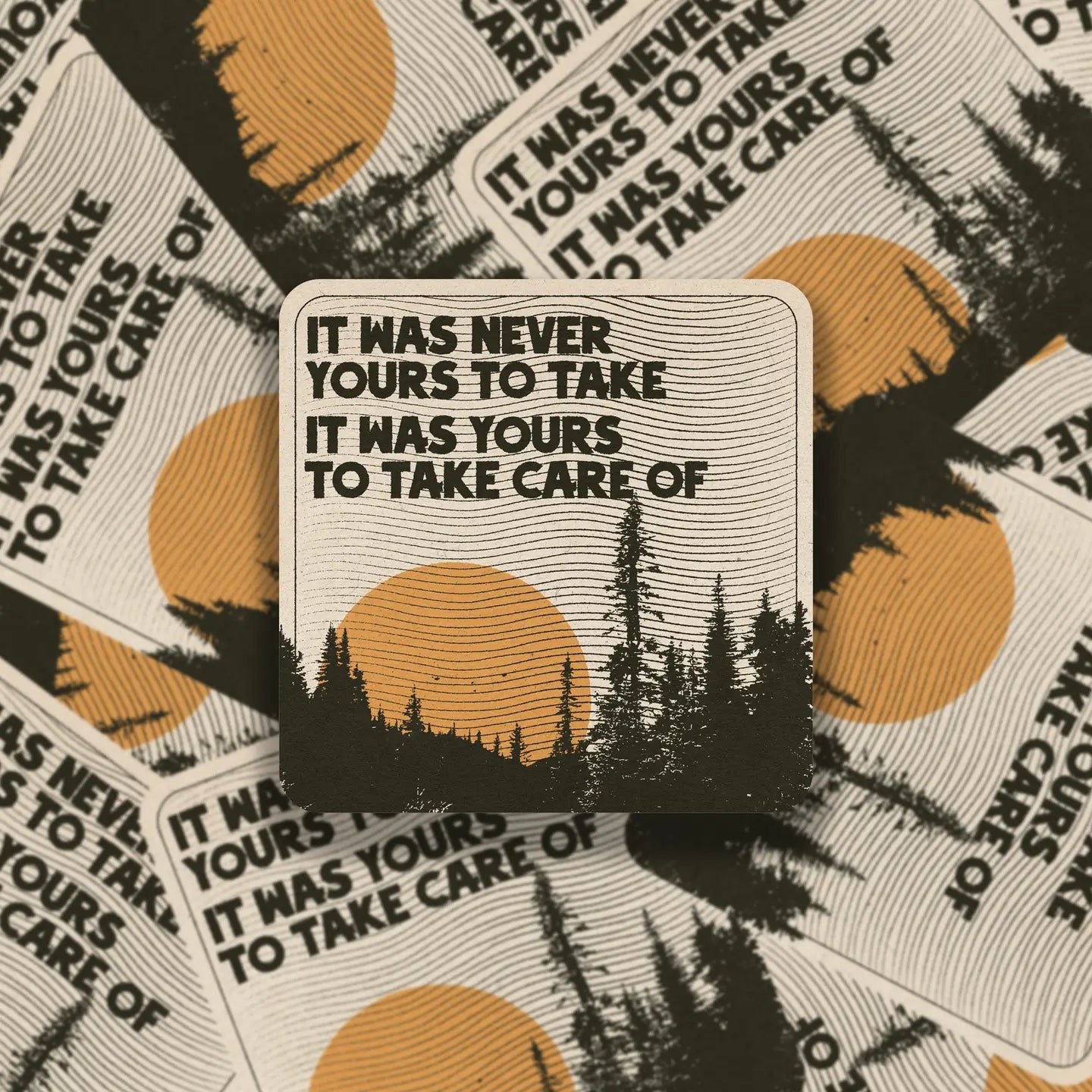 It Was Never Yours To Take Vinyl Sticker