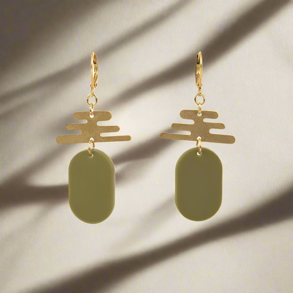 Olive Haze Earrings