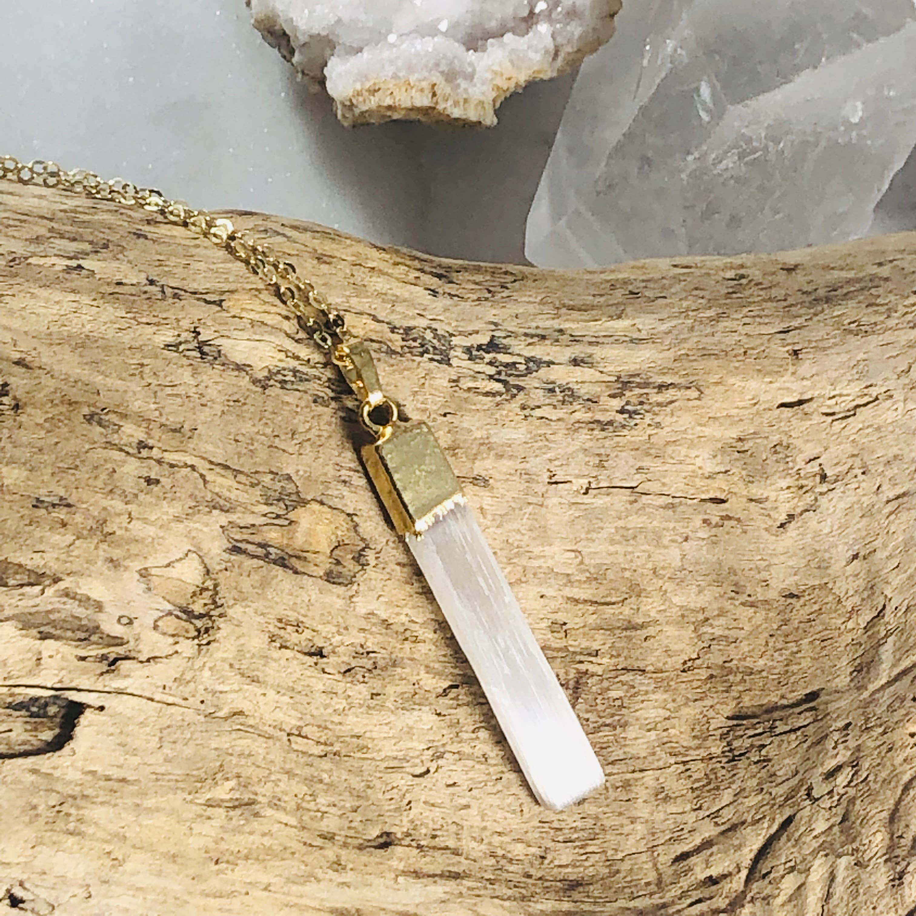Selenite Necklace