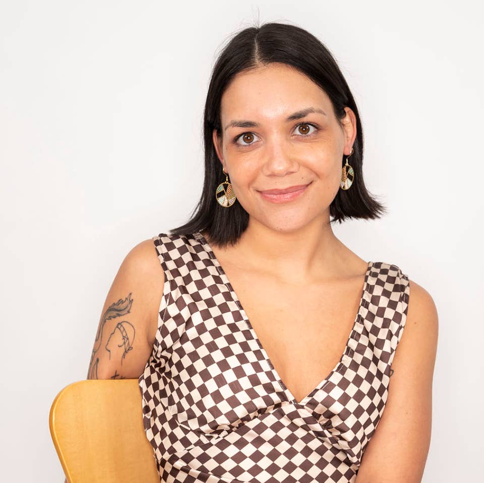 Patchwork Disc Earrings