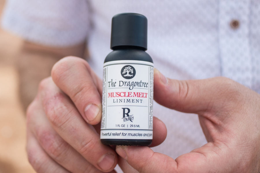 Muscle Melt herbal liniment used in massage at The Dragontree