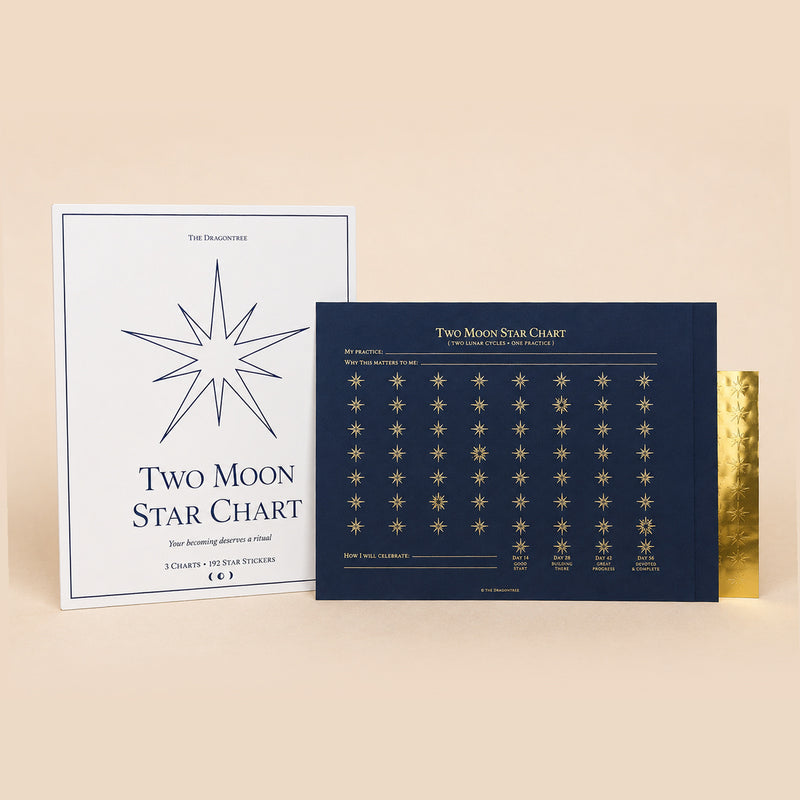 The Two Moon Star Chart with gold star stickers