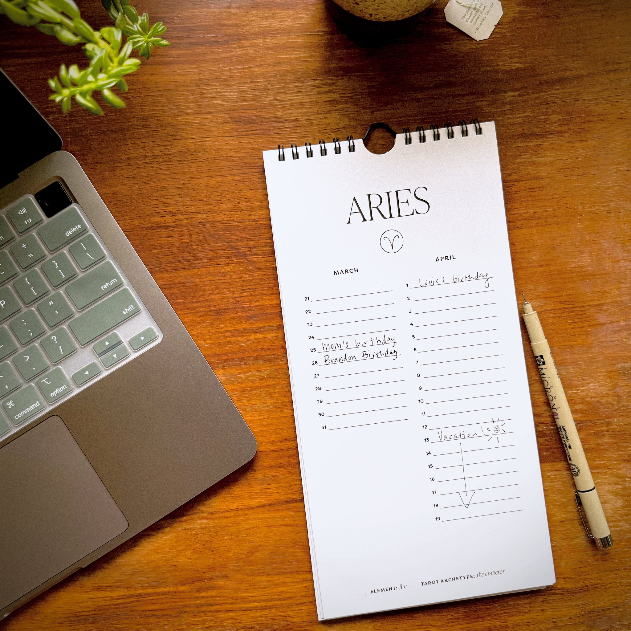 Zodiac Perpetual Calendar