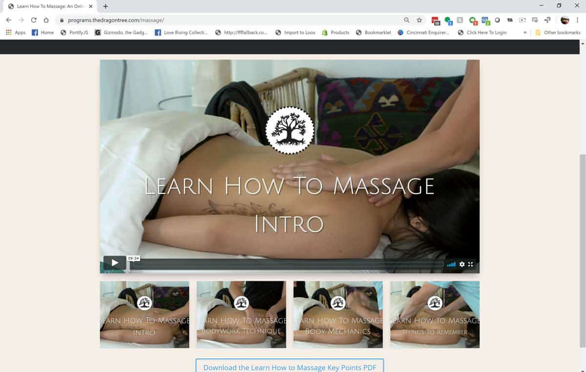 Online Course - Learn How to Massage